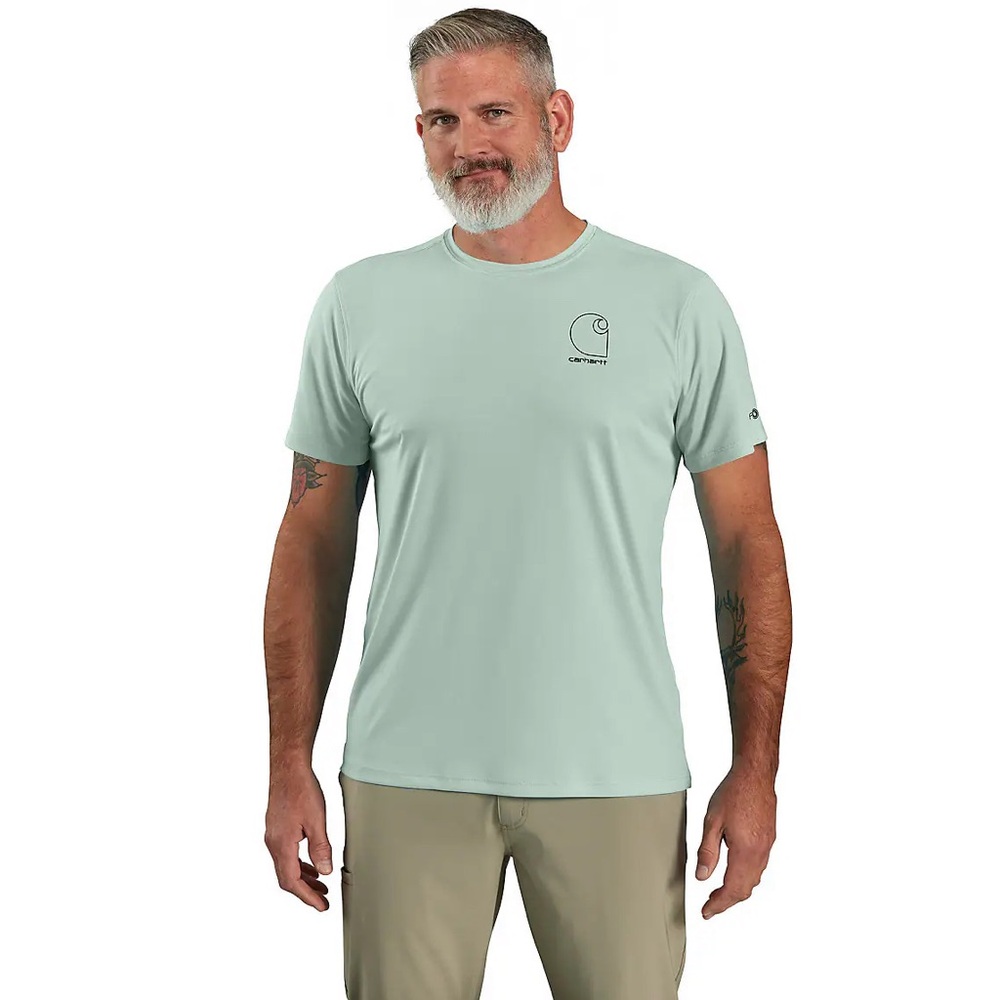 NWT Carhartt Men's Force Sun Defender Lightweight Short Sleeve Shirt